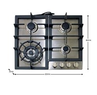 Magic Chef 24 in. Gas Cooktop with 4 Burners