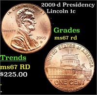 2009-d Presidency Lincoln Cent 1c Grades GEM++ Unc