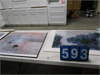 CLAUDE MONET PRINTS - FRAMES WILL NEED SOME REPAIR