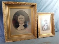 Two Vintage Framed Wall Hangings Measure From