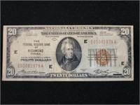 1929 $20 Federal Reserve FR-1870e