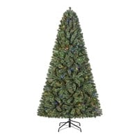 6.5 ft. Pre-Lit LED Festive Pine Christmas Tree