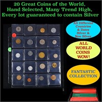 20 Great Coins of the World, hand selected, many t