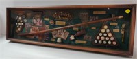 BILLIARDS HISTORY FRAMED SHOWCASE