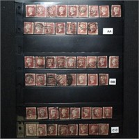 Great Britain Stamps 175+ 1840s-1850s 1p red