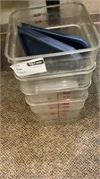 1 lot 4 Camaro food containers 18 qt.