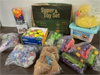 1 LOT ASSORTED KIDS TOYS INCLUDING: (1) 72 PCS