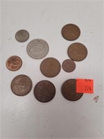 10 Foreign Coins
