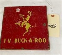 L222- Tv Buckaroo Wood Plaque