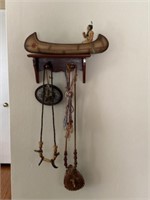 Wall Shelf with Native American Collectibles