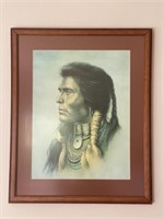 Framed Print of Native American