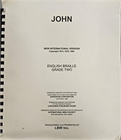 John English Braille Grade 2 NIV 1985
