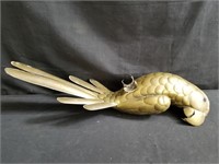Brass and copper parrot