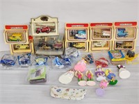 Misc vintage toys, 1991 McDonald's Barbie, Smurfs,