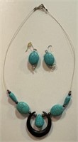 PRETTY HAND MADE FASHION NECKLACE & EARRINGS SET
