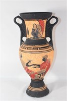 Large Roman Scene  Vintage Terracota Urn