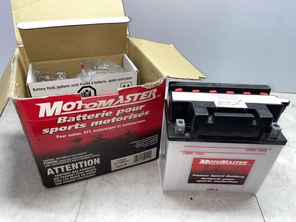 UNUSED MotoMaster 16CL-B Power Sport battery