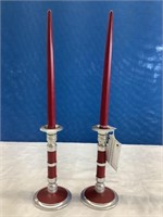 Vintage Butaflame Pair of Candle Sticks