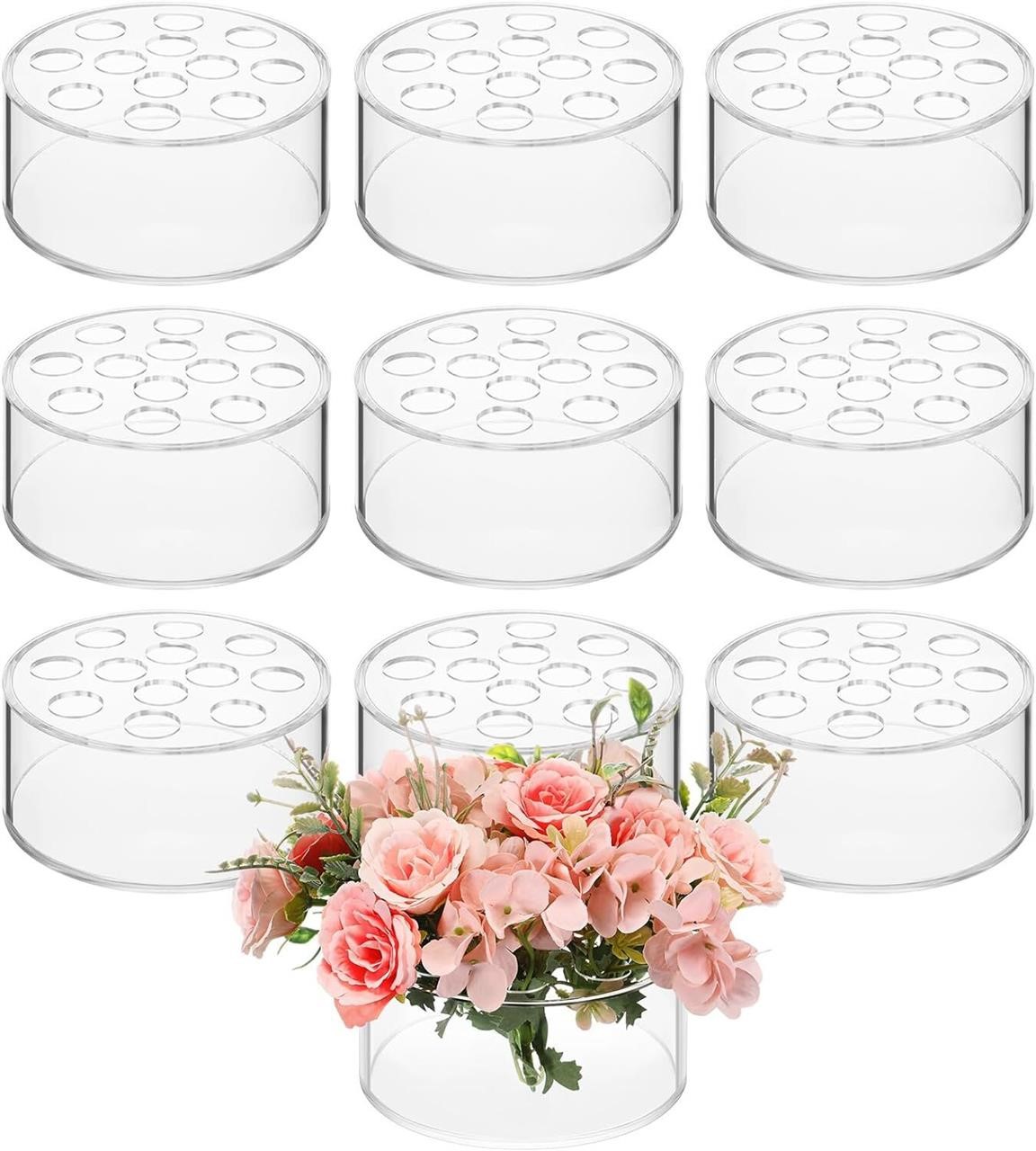 10 pack-Tanlade Acrylic Floral Vase  Clear