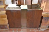 Mt Airy Furniture Co. Wood & Glass Cabinet