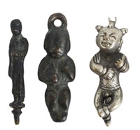 Three Early Chinese Various Metal Pendants