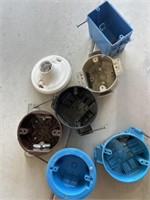 Round ceiling electrical boxes