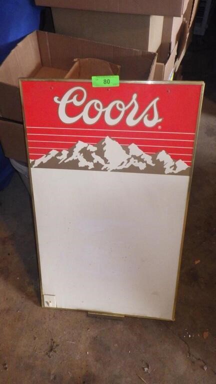 COORS BEER MESSAGE BOARD 18 x 30