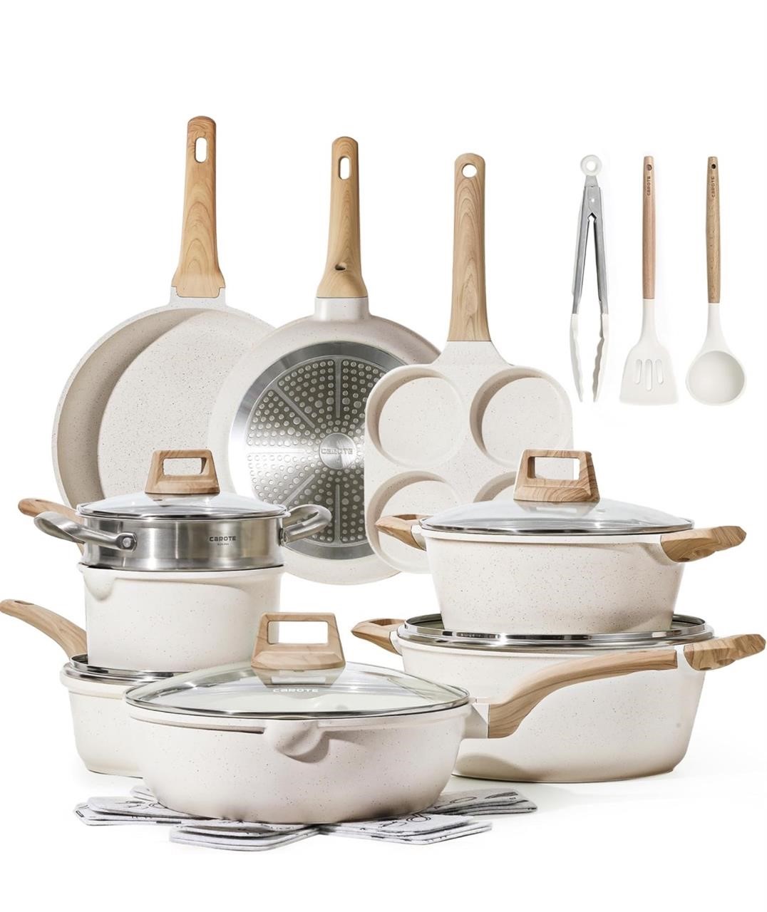 $220 CAROTE 21Pcs Pots and Pan Set