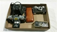 3 vintage cameras