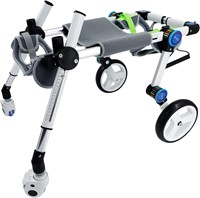 Adjustable Dog Wheelchair M White Medium