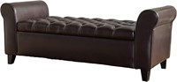 Christopher Knight Rolled Arm Storage Ottoman