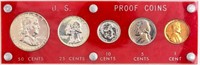Coin 1957 Proof Set in Deluxe Hard Plastic Holder