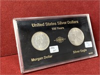 UNITED STATES SILVER DOLLARS 100 YEARS SET