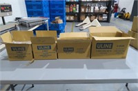 (4) Assorted Open Boxes of ULINE Poly Bags