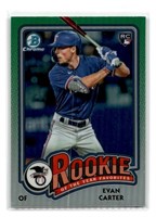 2024 Bowman Chrome ROY Evan Carter Rookie