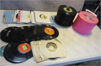 Lot Approx 100 size45 Record Vinyl Albums