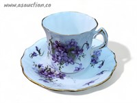 Bone China Hammersley Victorian Violets Cup and