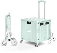 Rolling Crate with Wheels Blue color
