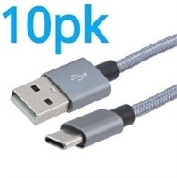 10pk Charging Cables USB-Type C, 5ft