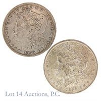 1888 & 1889-O Silver Morgan Dollars (2)