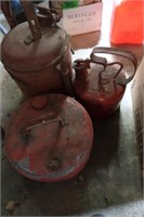 3 Metal Gas Cans