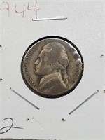 Silver 1944 Jefferson Nickel