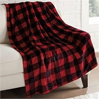 Brookstone Electric Heated Throw, Red $55
