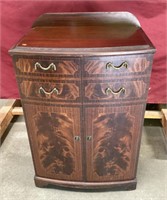 Gorgeous Antique Burled Wood Cabinet