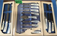 Sheffield England Corn Flower 19 Pc Cutlery Set