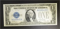 1928 A $1 SILVER CERTIFICATE "FUNNY BACK"