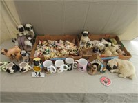 4 BOXES OF PUG KNICK-KNACKS: