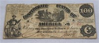 1861 Confederate States of America $1 bill