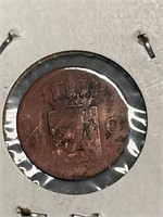 Netherlands Half-Cent 1827