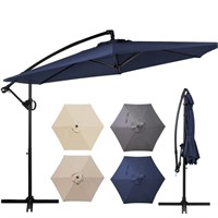 N4641  Walsunny Offset Umbrella 8 Ribs, Navy Blue